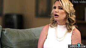 blonde milf rachael cavalli lets stepson explore her pussy