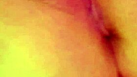 Horny BBW masturbates with toys in homemade rough session, craving hardcore action.