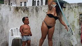 man, brazilian paty bumbum’s big ass steals the beach show