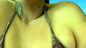 Training In Gym Bikini Sweat Dripping Legs Horny