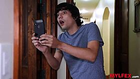 Lucky Boy Catches Stepmom in Bathroom for Unexpected Hardcore Ass Action at Mylfex