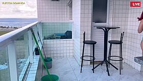 i hired this latina maid in mini shorts and she drove me wild