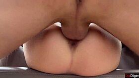 Girl from club fucks in stockings and heels