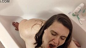 Cheating Whore Gets Mouth Pissed in While Boyfriend’s at Work