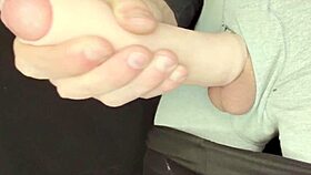 robbystrokes huge cumshot with foreskin extender backstage 😜