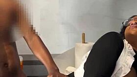 Ebony Maid Rides Boss