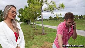 Nicky Rebel and Mandy Rhea share a passionate moment in their latest video