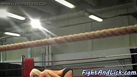 Euro redhead dyke seduces her wrestling opponent in catfight