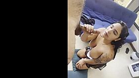 Camila Fernanda & Tatiana Rae Suck First White Cock Together