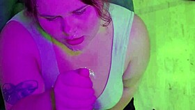 hey, check out this blowjob compilation with cum on cute bbw's big natural tits and pretty face