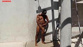 Sexy Brazilian girl at barbecue gets clothes ripped and takes dripping assfucking with big sausage