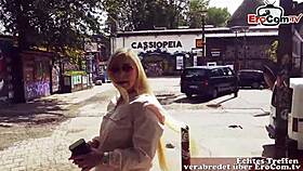 Public sex on date with German slut from Berlin POV