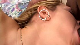 blonde mom trina michaels chilling on the bed