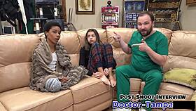 dr tampa performs the procedure on aria nicole backstage.