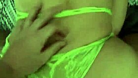 Big ass doggy takes deep dick, she moans.