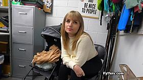 Busty Hottie Caught And Fucked With Stolen Sex Toys At Work