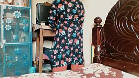 indian step sister gets surprised by her brother in a homemade amateur scene