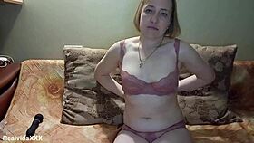 simultaneous clit and g-spot stimulation makes this housewife cum hard