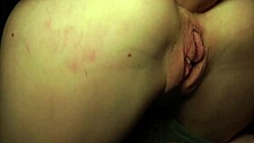 I grab her tight pussy and fuck the busty blonde missionary style