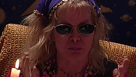 tarot three of swallows with retro lick, swallow, milf, pussy, fingering, masturbation, kinky, long hair, fetish.