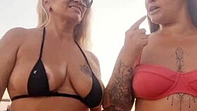 Talking Dirty on Beach with Slutty Friend