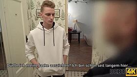 Russian shopaholic pays debt with blowjob in husband's presence