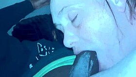 mature brunette milf sucks monster cock choking