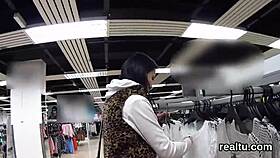 luscious czech chick seduced in the mall for a pov encounter.