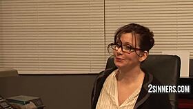 Stud Student Convinces Teacher and Professor's Wife into Classroom Threesome