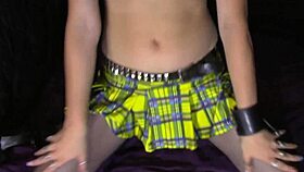 Sweet Flower Girl Frolicks On The Bed Gets Naked