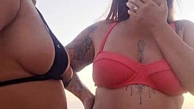 Talking Dirty on Beach with Slutty Friend