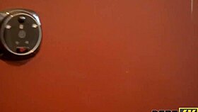 Russian shopaholic pays debt with blowjob in husband's presence