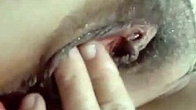 Watch my hot friend masturbate with dildo, her wet pussy dripping saliva!