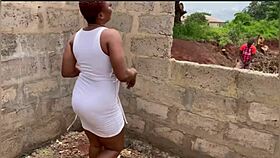 mason fucks site owner outdoor with wet pussy creampie