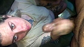 always deep and swallow technique for sloppy blowjob