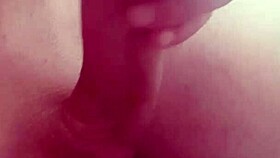 quick hidden handjob leads to fast cumming before lunch with big cock