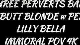 Johnny Nitro Pounds Lilly Bella's Tight Cunt in Brutal Gangbang