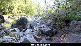 Horny Teen 18+ Hikes With Caring Stepdad For Bent Over Fucking In POV!
