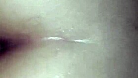 Homemade anal creampie with big ass wanting milk inside