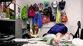 Busty Hottie Caught And Fucked With Stolen Sex Toys At Work