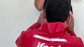 Uber moto guy came for delivery.