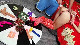 Two Thrusting Dildos Destroy Her Tight Pussy In Homemade Scene