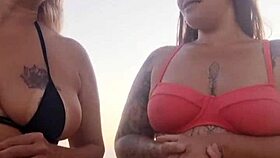 Talking Dirty on Beach with Slutty Friend