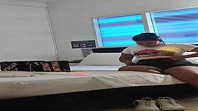 mature woman spending time with her young step-nephew in a family gathering