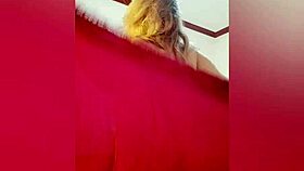 blonde milf in lingerie shows big natural tits 😍