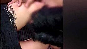 Slave licks my legs then takes my pussy hard!