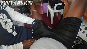 African nanny interacts with boss at home while wife is away