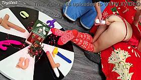 Two Thrusting Dildos Destroy Her Tight Pussy In Homemade Scene