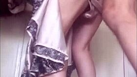 Amoul solo features ass licking and rimjob before fucking a woman in heels from behind. She wears satin panties down for intense action.