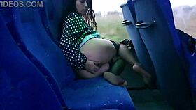 Hot European Mom Seduces Stranger with Huge Tits on Public Bus